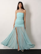 Retrofete Stretch fabric Adele long dress - Seychelles