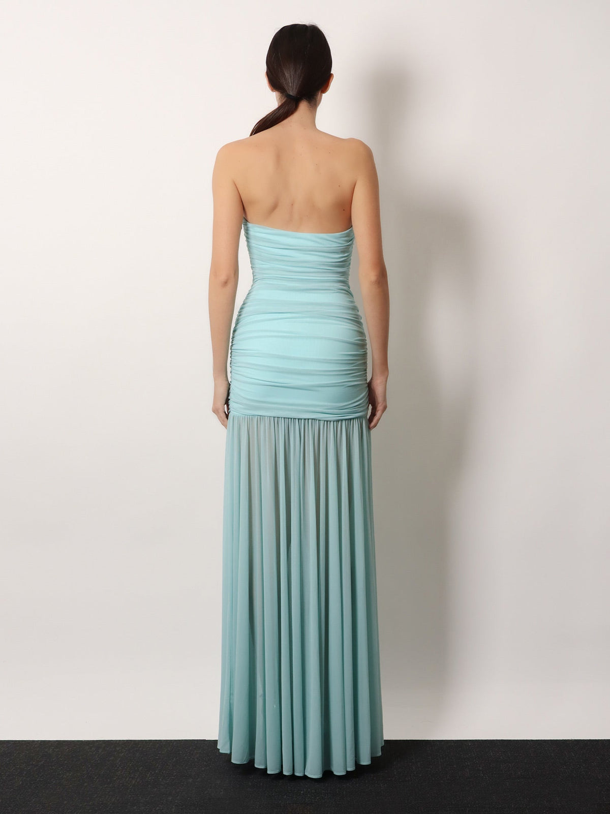 Retrofete Stretch fabric Adele long dress - Seychelles