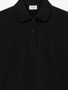 Saint Laurent Cotton blend polo shirt - Noir