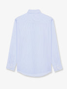 Saint Laurent Cassandre cotton shirt with striped pattern - Craie/Bleu