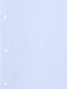 Saint Laurent Cassandre cotton shirt with striped pattern - Craie/Bleu
