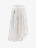 Self-Portrait Asymmetrical cotton skirt - White