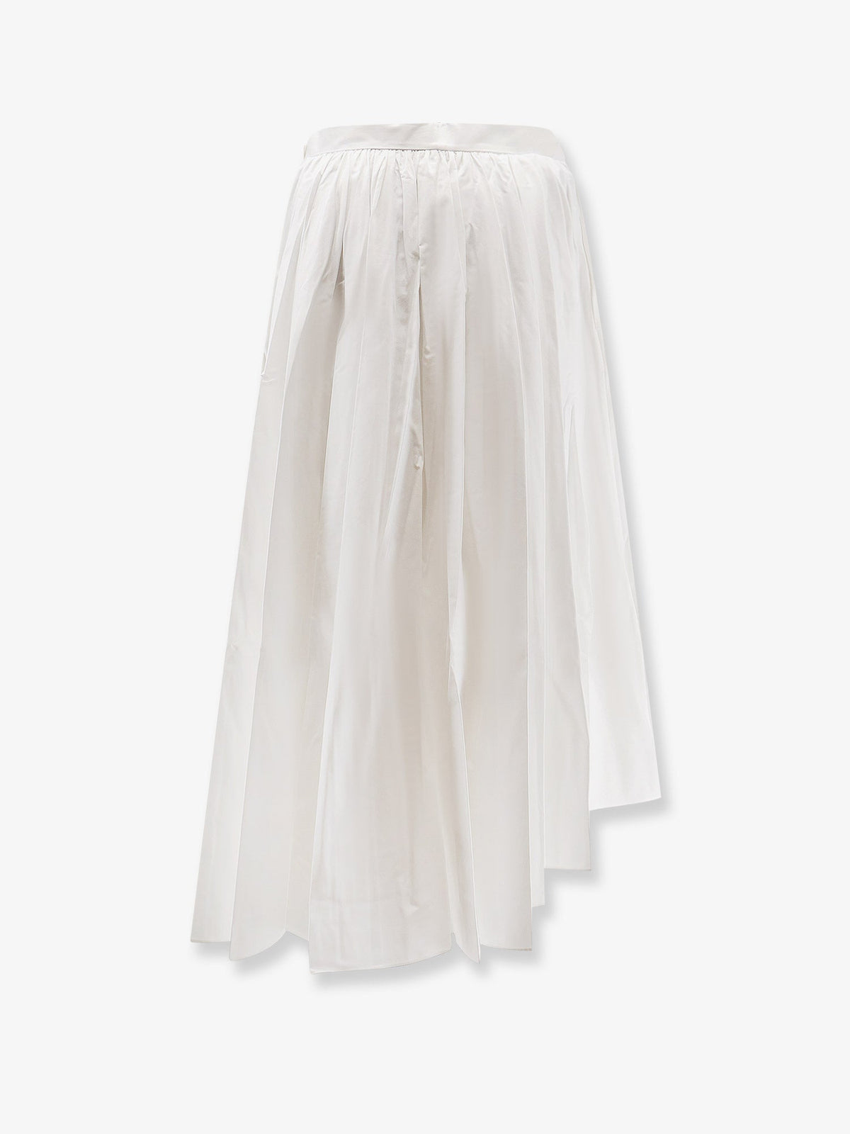 Self-Portrait Asymmetrical cotton skirt - White
