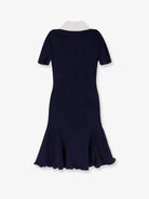 Self-Portrait Ribbed mini dress - Navy