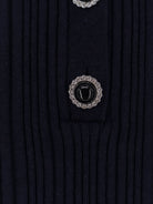 Self-Portrait Ribbed mini dress - Navy