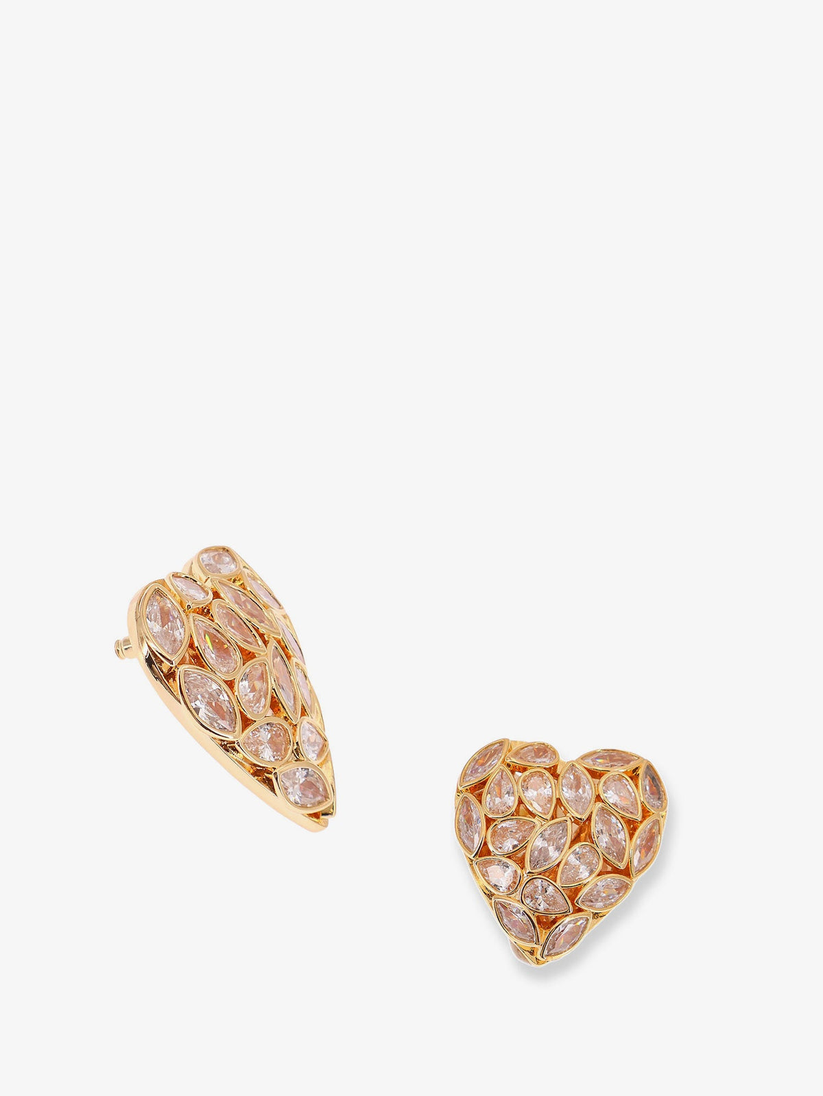 Self-Portrait Gold brass earrings