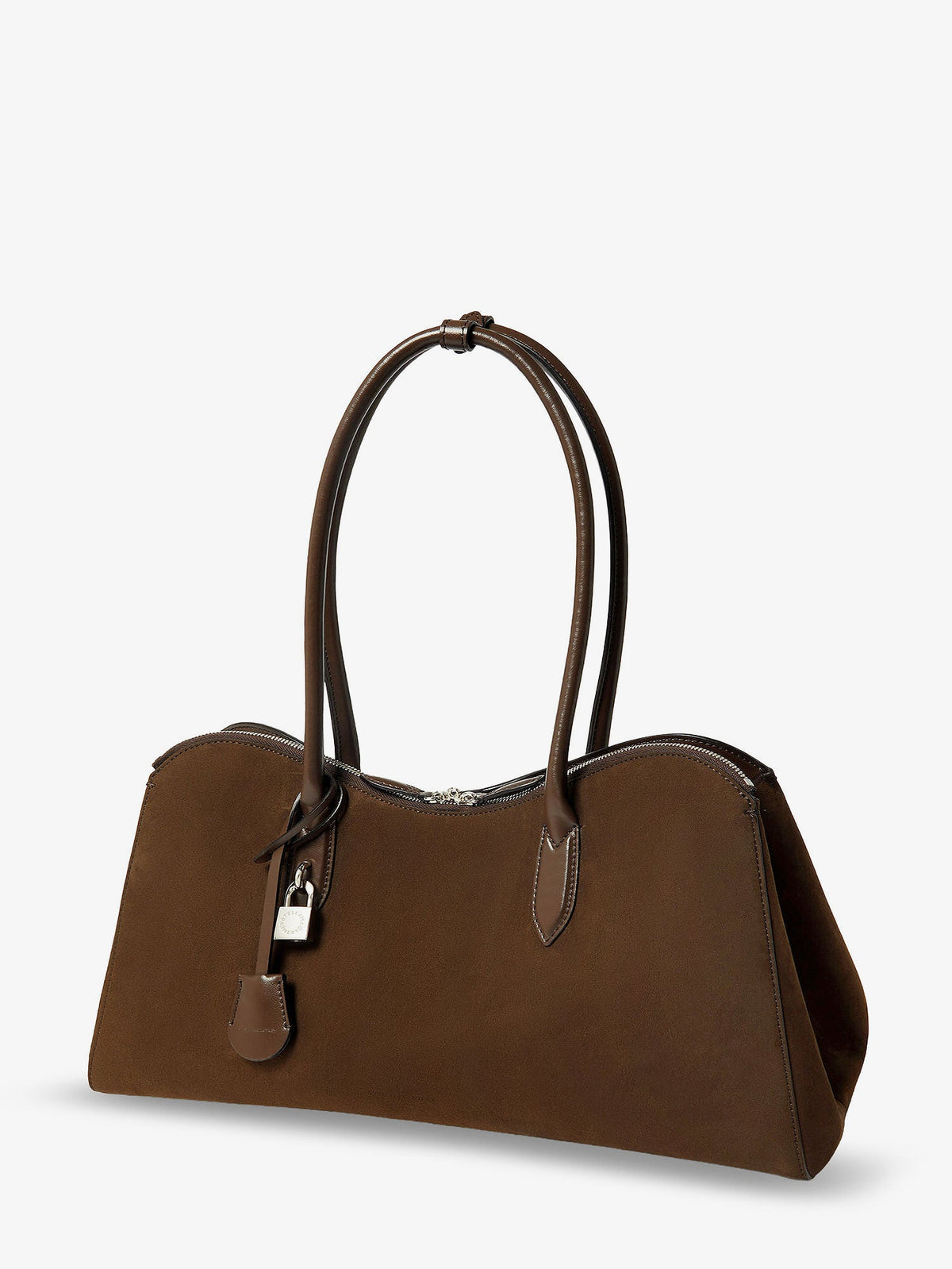 Stella McCartney Ryder vegan suede handbag - Moka