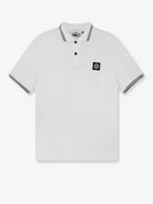 Stone Island Stretch organic cotton polo shirt - White
