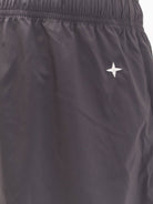 Stone Island Nylon Bermuda shorts with embroidered logo on the back - Charcoal