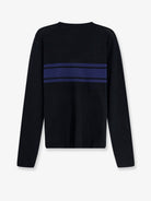 Stüssy Striped cotton and linen sweater - Black