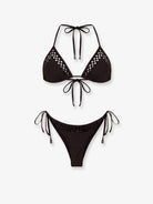 The Attico The Attico Il Primo Bagno lycra bikini - Darkbrown