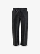 The Frankie Shop Lior Capri leather trousers - Black