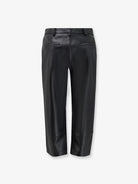 The Frankie Shop Lior Capri leather trousers - Black