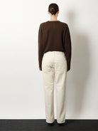 The Row Fortino organic cotton trousers - Ecru