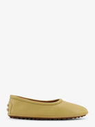 Tod's Leather ballerina with Gomminos detail on the back - Gialla