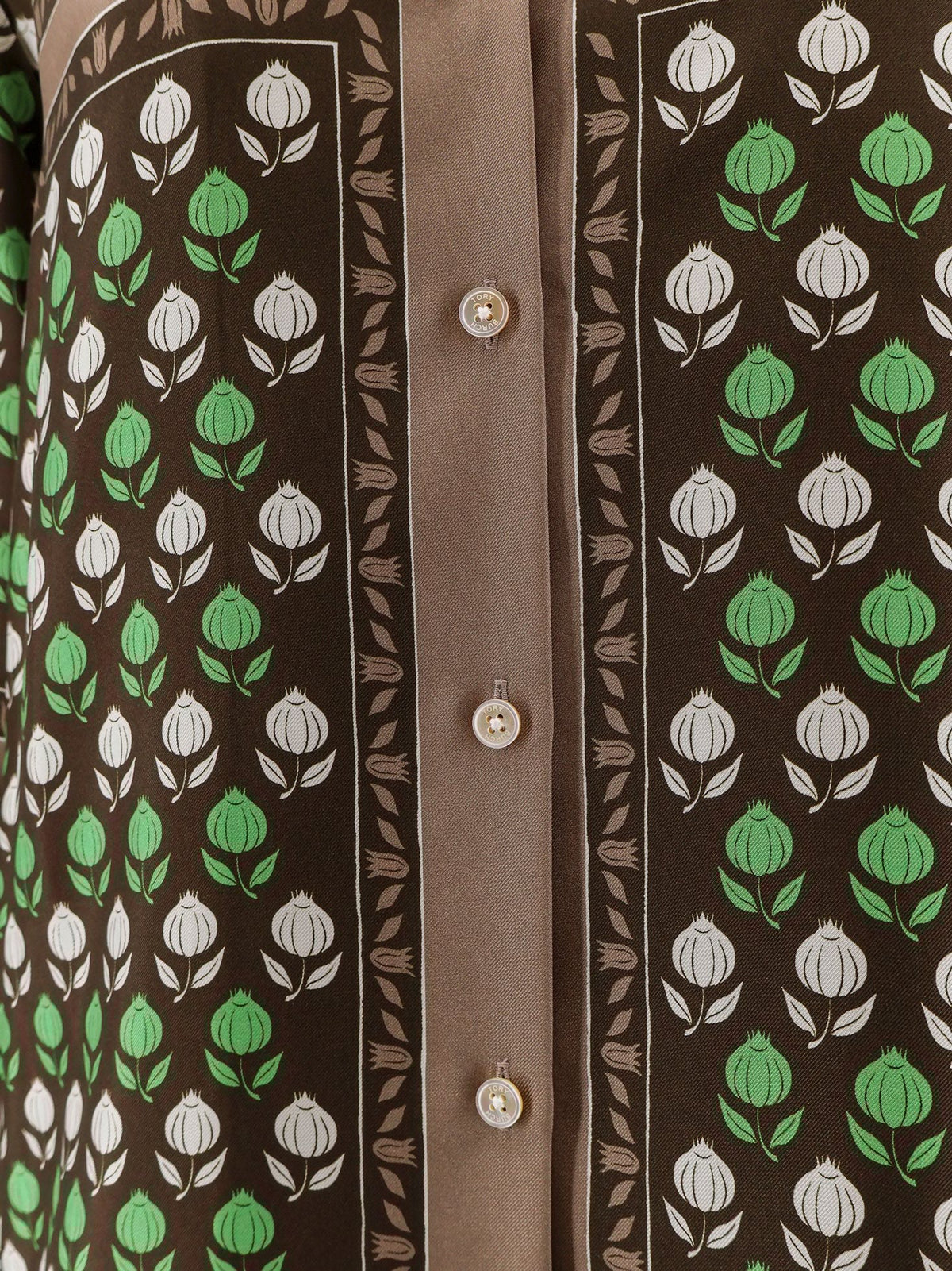 Tory Burch Multicolor silk shirt - Chocolate
