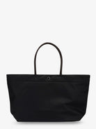 Tory Burch Ella Twist nylon shoulder bag with maxi front logo patch - Black