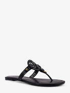 Tory Burch Miller leather thong sandals - Perfect Black