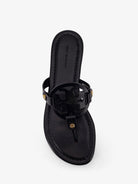 Tory Burch Miller leather thong sandals - Perfect Black