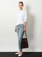 Toteme Twisted Seam organic cotton jeans - Worn Blue