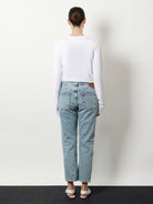 Toteme Twisted Seam organic cotton jeans - Worn Blue
