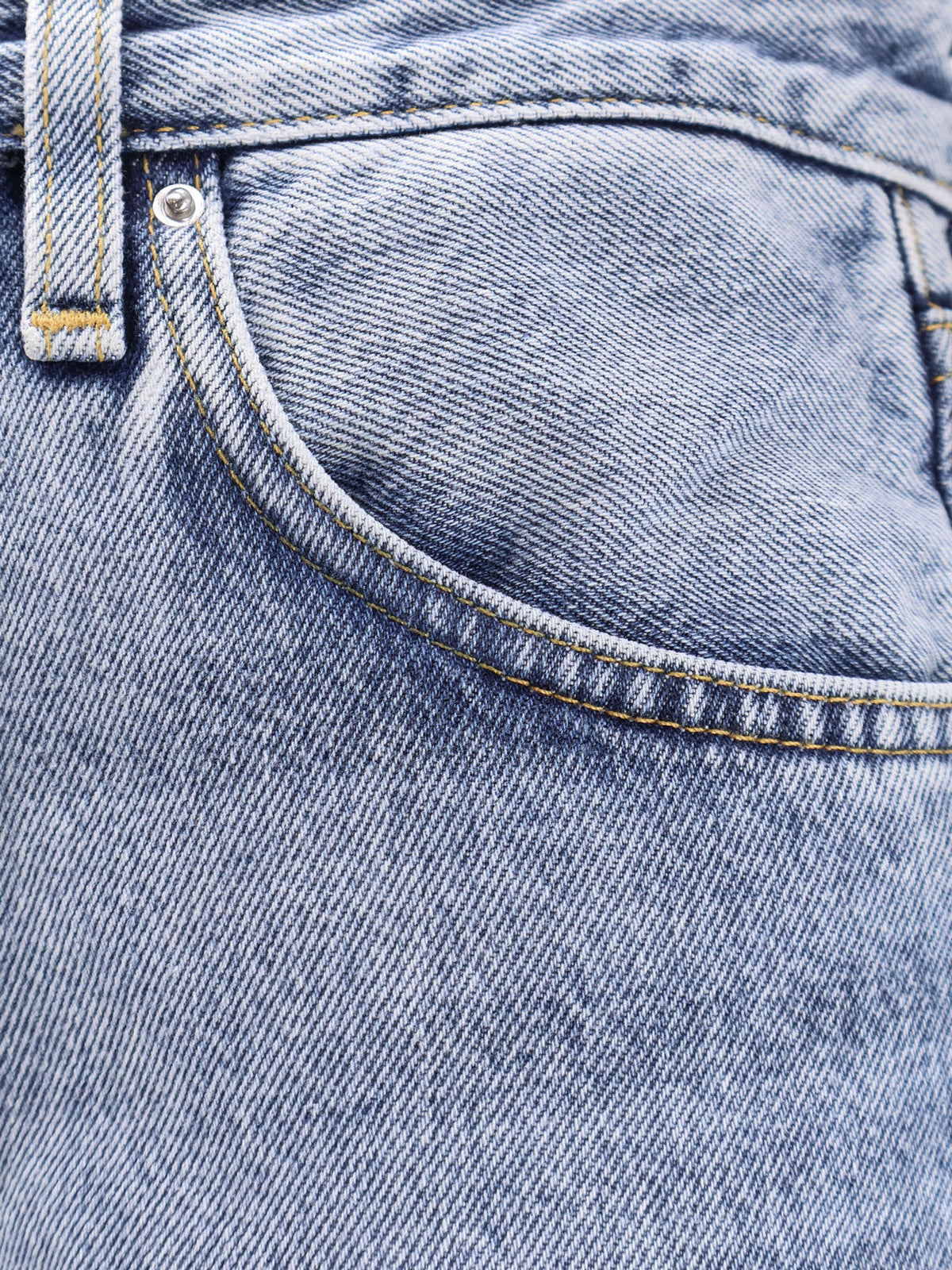 Toteme Twisted Seam organic cotton jeans - Worn Blue
