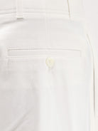 Toteme Relaxed cotton trousers - White