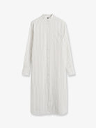 Toteme Striped Summer viscose, silk and cotton dress - Whiteoyster