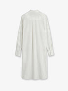 Toteme Striped Summer viscose, silk and cotton dress - Whiteoyster