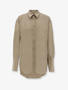 Toteme Viscose and wool shirt - Taupe