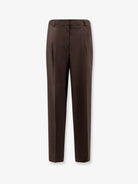 Toteme Wool trousers with pinces - Pepper