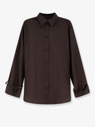Toteme Tie-Cuff wool shirt - Pepper