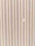 Toteme Oversized striped silk shirt - Beige Brown