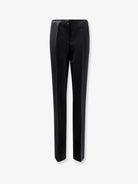 Toteme Easy Raw Edge viscose and linen trousers - Black