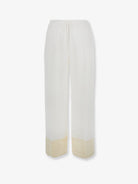 Toteme Viscose trousers - White