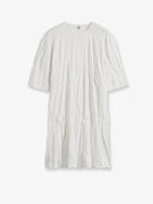 Toteme Relaxed fit short cotton blend dress - Offwhite