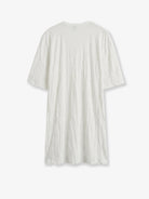Toteme Relaxed fit short cotton blend dress - Offwhite