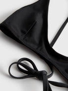 Toteme Nylon bikini top - Black