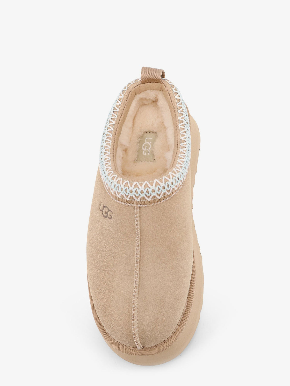 UGG W Tazz suede sandals with engraved logo - Beige
