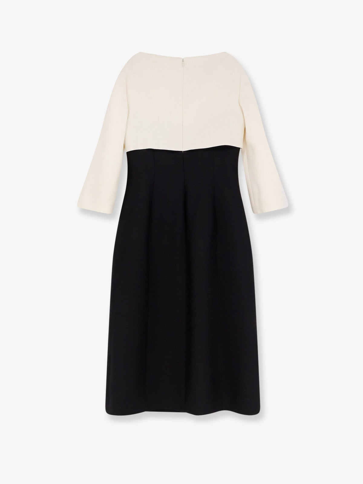 Valentino Crêpe midi dress - Nero Avorio