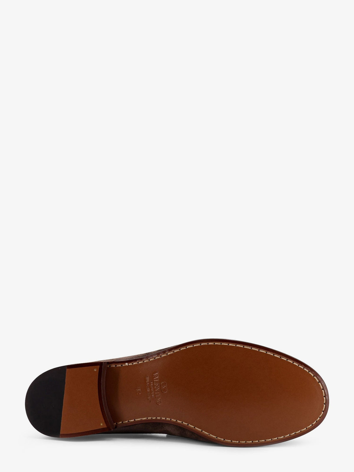 Valentino Garavani Suede loafers with metal VLogo Signature - Shadow Grey