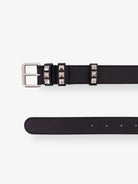 Valentino Garavani Flaneuse leather belt with iconic studs - Nero