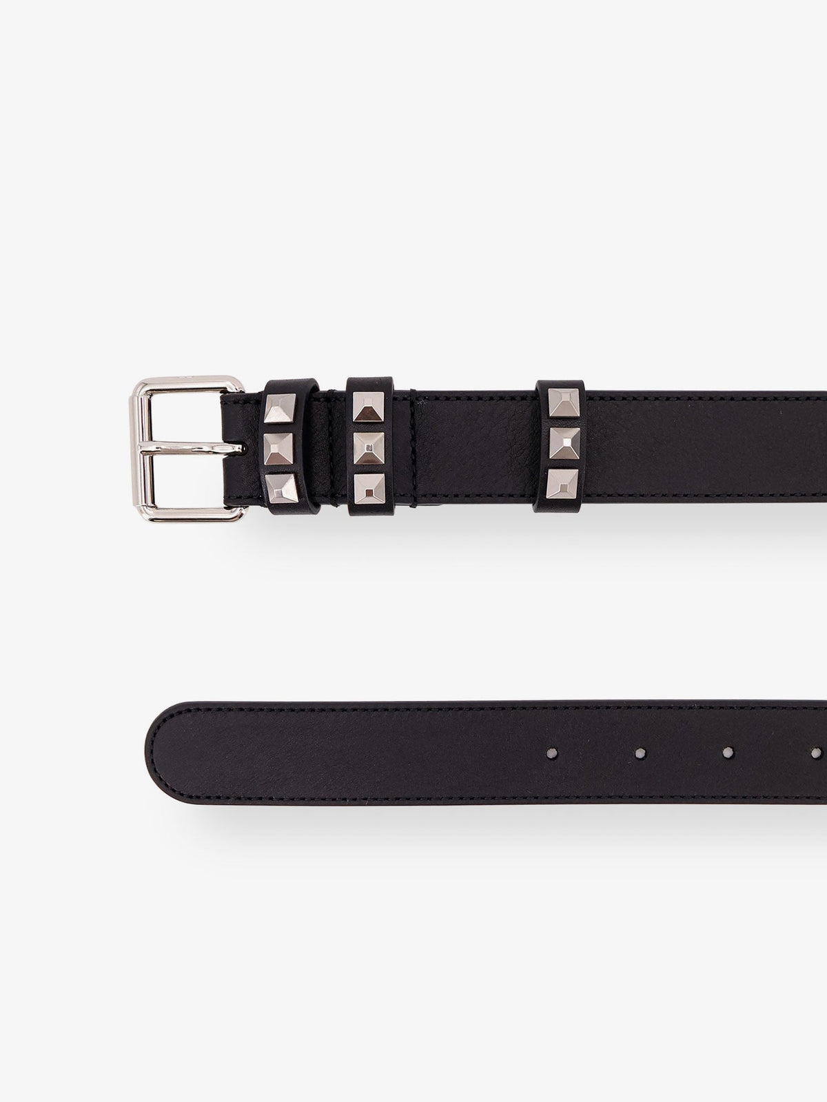 Valentino Garavani Flaneuse leather belt with iconic studs - Nero