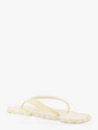 Zimmermann Seafoam Thong Rubber Sandals - Milk