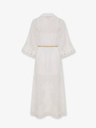Zimmermann Indra long ramie dress - Ivory