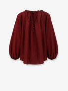 Zimmermann Aster silk shirt - Merlot