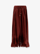Zimmermann Aster silk skirt - Merlot