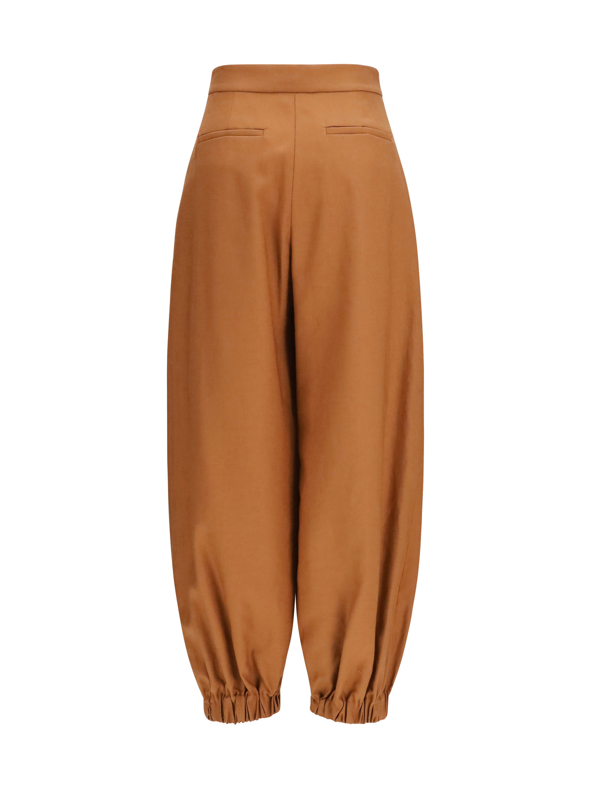 Fendi Cotton and linen balloon Pants - Wood-26