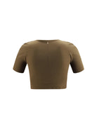 Wolford Seamless fitted sports T-shirt - Olive Dust