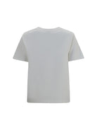 Loewe Cotton blend T-shirt with embroidered logo - White